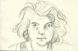 selfportrait with messy hair